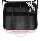 Trousse de maquillage de voyage avec miroir LED