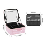 Trousse de maquillage de voyage avec miroir LED